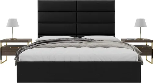 Miniatura 128 de Vänt - Paneles tapizados de cabecera para montar en la pared, diseño Isabelle, 60 x 23 pulgadas, configuración de 4 paneles individuales, Cuero