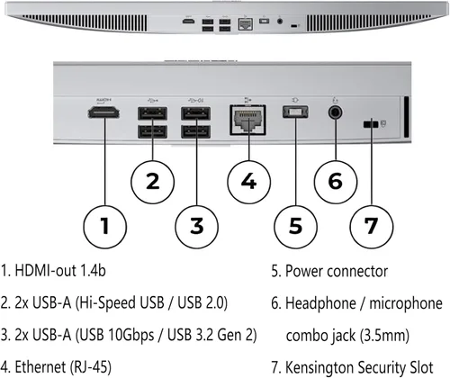 Miniatura 6 de Lenovo IdeaCentre 23.8 Intel i3-N305 AIO Computadora de sobremesa, 8 GB DDR4 RAM, 512 GB PCIe SSD, WiFi 6 BT 5.2 HDMI RJ-45, Office 365, FHD de 24