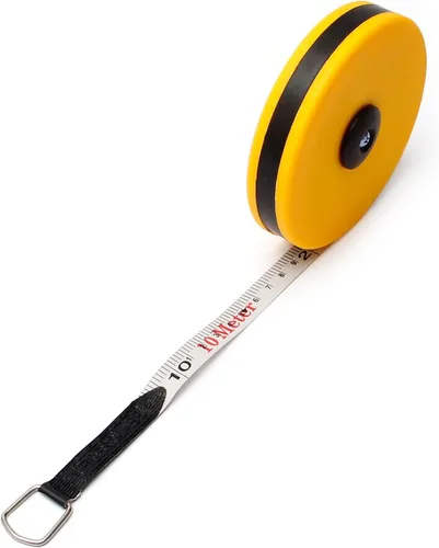 Miniatura 4 de Utoolmart 10M Cinta métrica doble cara métrica fibra de vidrio métrica carrete rollo herramienta de medición 1 unids