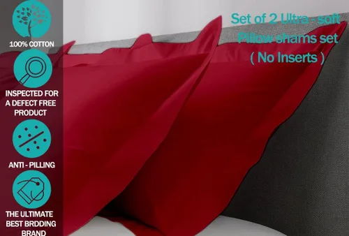 Miniatura 3 de Juego de 2 fundas de almohada estándar de 600 hilos, 100% algodón egipcio, con cierre de sobre, tamaño estándar de 20 x 26 pulgadas, fundas
