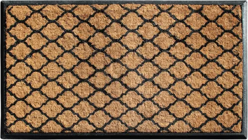 Miniatura 21 de A1HC Tapete para Puerta de Fibra de Coco Natural y Caucho, 30"x48" – Grueso, Duradero, Resistente, Anti-Desprendimiento, Resistente a