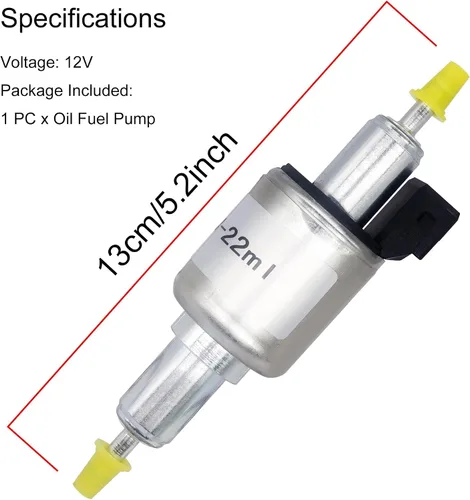 Miniatura 7 de Bomba de combustible de calentador diésel de repuesto para Webasto Eberspacher, todos los China 2KW 5KW 8KW, bomba de medición de combustible 12V