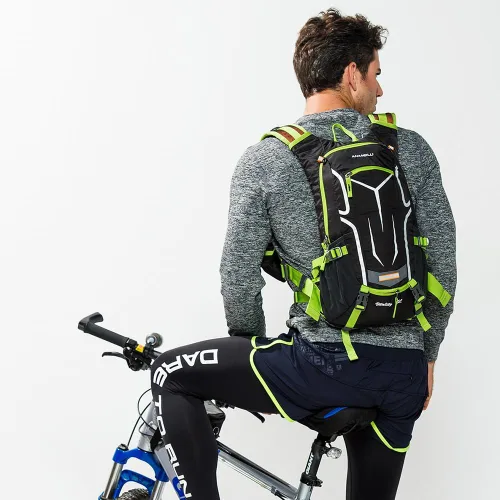 Miniatura 7 de Mochila de ciclismo al aire libre, 18L, color negro