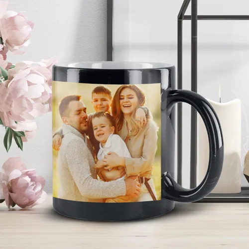 Miniatura 3 de Taza de café personalizada, regalo personalizado, taza de cerámica con foto, imágenes o texto, novedad de tazas personalizadas, perfecta para negro