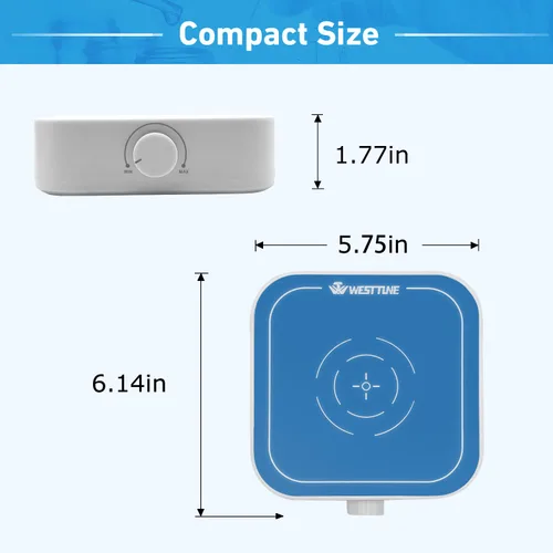 Miniatura 4 de Mezclador de Agitador Magnético de 3000rpm con Barra de Agitación, Motor DC Sin Escobillas Max 3000ml Placa Magnética Azul-Blanco (Sin Calor)