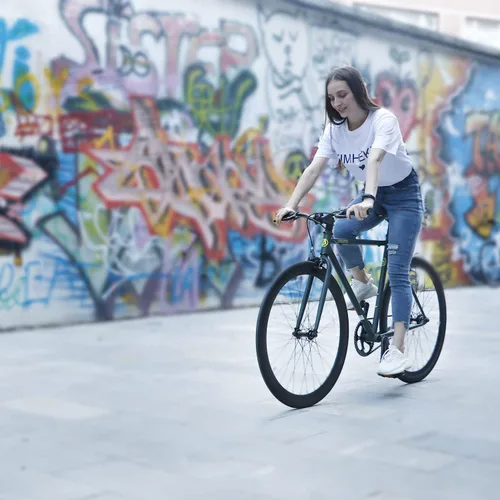 Miniatura 4 de AVASTA Single-Speed Fixed Gear Fixie Bike, Flip Flop Hub Urban Commuter Bicycle, 50/54/58cm Frame, Multiple