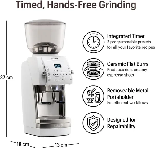 Miniatura 3 de Baratza Molinillo de fresas de cerámica plano Vario+ (blanco)