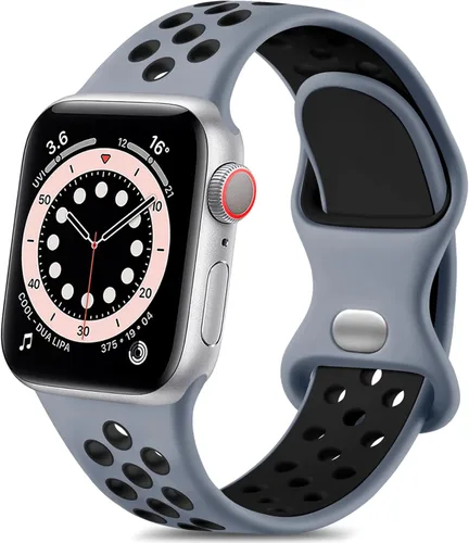 Miniatura 22 de Lerobo - Bandas deportivas compatibles con Apple Watch Band de 40 mm, 41 mm, 38 mm y 42 mm para Series 11, 10 para mujeres y hombres, suaves bandas