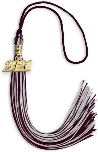 Miniatura 201 de Endea Graduation - Borla de doble color mixto con fecha dorada (negro/dorado antiguo, 2021)