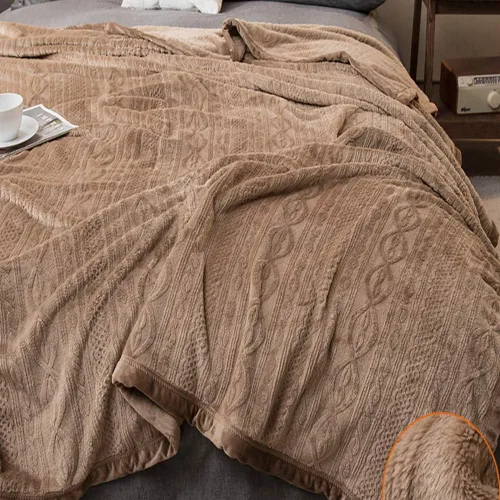 Miniatura 8 de Funda de cama, sofá de siesta, manta ligera y acogedora para el hogar, manta de franela suave reversible lavable