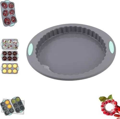 Miniatura 16 de Molde de hielo de corona, bandeja de cubitos de hielo de corona navideña de silicona y conjunto de moldes de copos de nieve, moldes de chocolate
