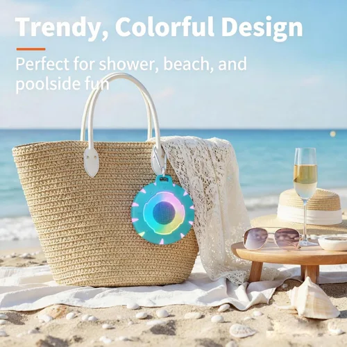 Miniatura 4 de HEYSONG Altavoz Bluetooth impermeable para ducha, duradero y portátil con sonido claro, ideal para ducha, piscina, playa y kayak, gran regalo