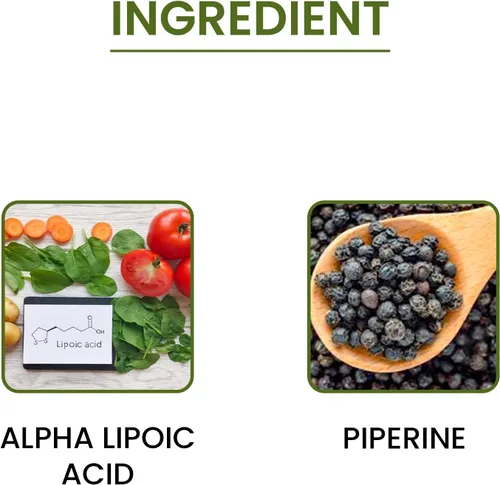 Miniatura 3 de Green Organic Supplements' Alpha Lipoic Acid Complex, ALA, 90 VCaps Alpha Lipoic Acid Capsules (Pack of 3)