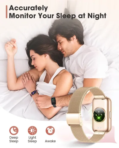 Miniatura 5 de Relojes de fitness para mujer, rastreador de actividad física con monitor de frecuencia cardíacaSpO2, relojes inteligentes para mujeres