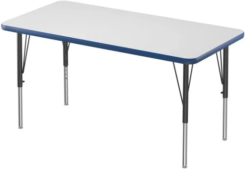 Miniatura 62 de Correll - Mesa rectangular de 24 x 36 pulgadas, mesa de actividades superior de borrado en seco, altura ajustable (19 a 29), laminado de alta