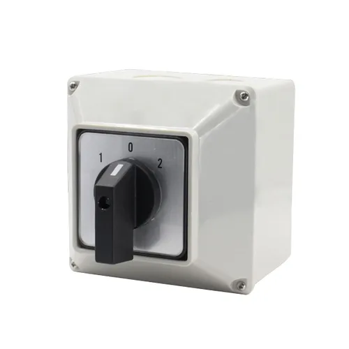 Miniatura 6 de 1 interruptor selector de cambio universal, con caja impermeable, interruptor de alimentación dual, 3 posiciones, 4 terminales, interruptor