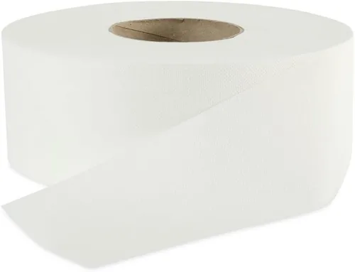 Boardwalk BWK410320 - Rollo de papel higiénico de baño de 3.2 pulgadas x 525 pies, 2 capas, seguro séptico, color blanco (12 rollos/caja)
