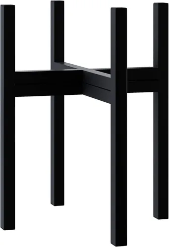 FaithLand - Soporte de plantas estilo mediados de siglo para interior y exterior (EXCLUYE maceta de 10"), soporte de maceta de metal, soporte para