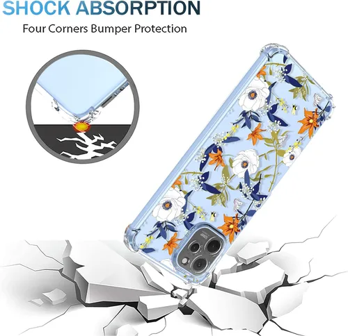 Miniatura 4 de Funda para Huawei Nova Y61 Clear Flower Phone Case Soft TPU a prueba de golpes, antiarañazos, funda protectora para Huawei Nova Y61, flores coloridas