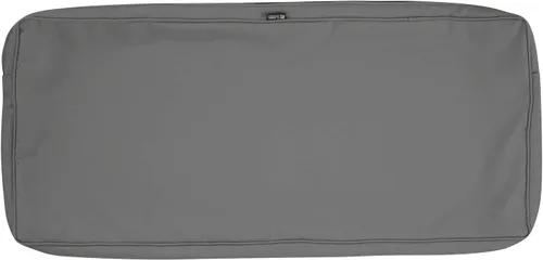 Classic Accessories, Montlake - Funda para cojín de banco o sofá de exteriores, tela resistente al agua, 59x18x3 pulgadas, gris carbón claro, Fundas