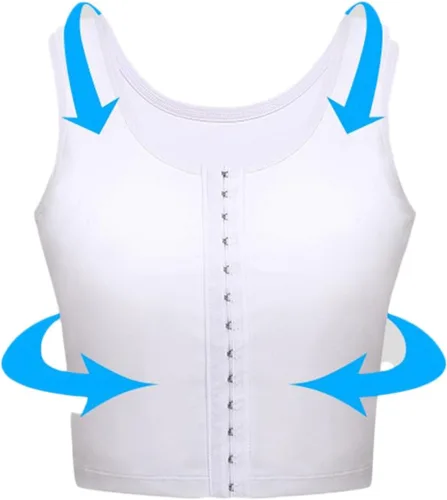 Miniatura 5 de Chaleco de compresión para hombre, fajas de entrenamiento para hombre, soporte de espalda, ginecomastia