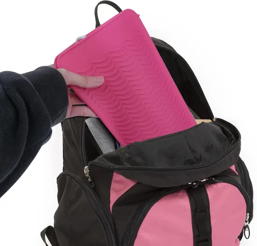 Miniatura 6 de Estera/Funda de Silicona Resistente al Calor para Alisadora de Cabello, Rizador, Plancha y Herramientas de Cabello Caliente, 2 Piezas, Rosa