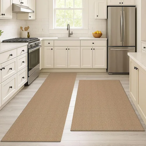 Miniatura 152 de EARTHALL Alfombra de pasillo 3x14 pies, alfombras lavables extra largas para pasillos, tejidas, antideslizante, alfombra trenzada para entrada