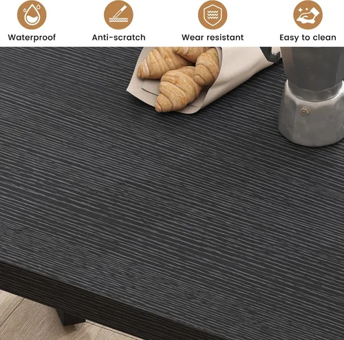 Miniatura 8 de Bigbiglife Mesa de comedor de 63 pulgadas para 6, mesa de comedor para interiores y exteriores con patas de madera, mesa de cocina con mesa grande