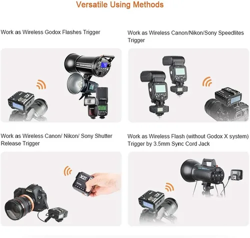 Miniatura 5 de Godox Disparador de flash inalámbrico X2T-S compatible con cámara Sony, conexión Bluetooth, control de aplicación, transmisor HSS 1/8000s para Godox