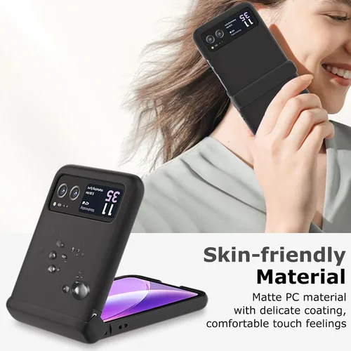 Miniatura 6 de Funda para Motorola Razr 2023 y protector de cámara trasera, funda delgada para teléfono con protector de bisagra, resistente a los arañazos, funda