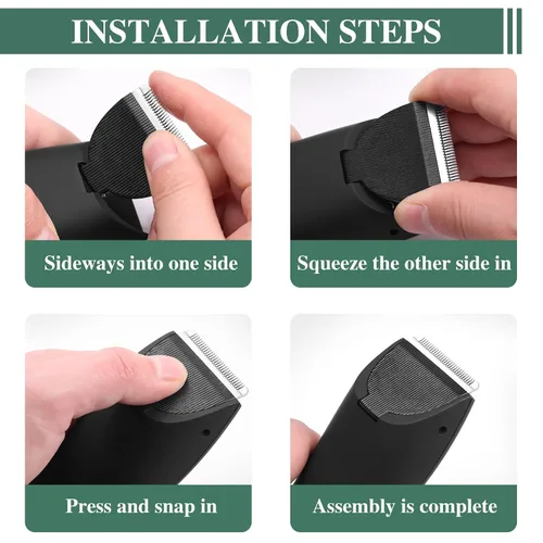 Miniatura 6 de Paquete de 2 cuchillas de repuesto para recortadora Meridian, cuchillas de repuesto higiénicas de cerámica compatibles con Meridian Body Trimmer