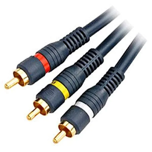 Steren Cable compuesto de video/audio de 3 RCA a 3 RCA de 3 pies