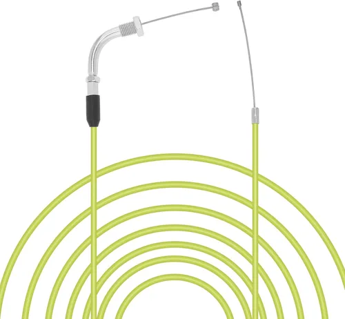 Miniatura 10 de Windance Cable del acelerador de repuesto de motocicleta de alto rendimiento, 74.8 in, cable de acelerador de carburador deslizante plano ajustable