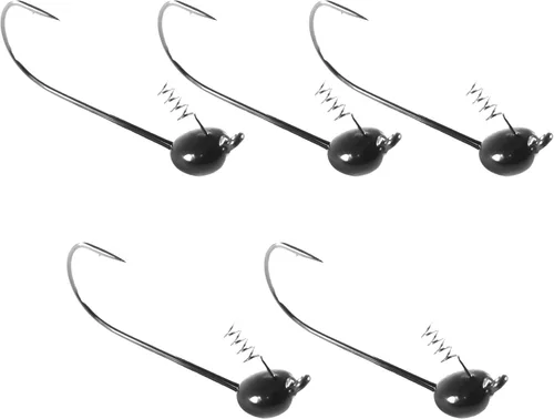 Miniatura 10 de Reaction Tackle Tungsten Shaky Head Jigs for Bass Fishing - Premium Fishing Hooks, Ideal Shaky Head Jig to Catch Big Bass and Other Fish - (5-Pack)