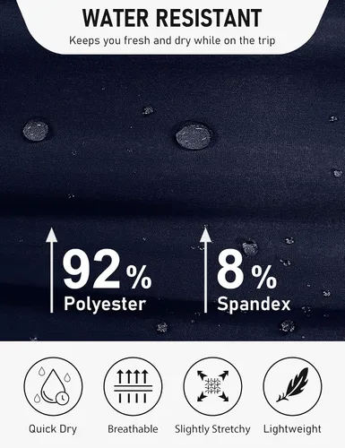 Miniatura 5 de MoFiz Pantalones de senderismo para mujer, ligeros, de secado rápido, con bolsillos con cremallera