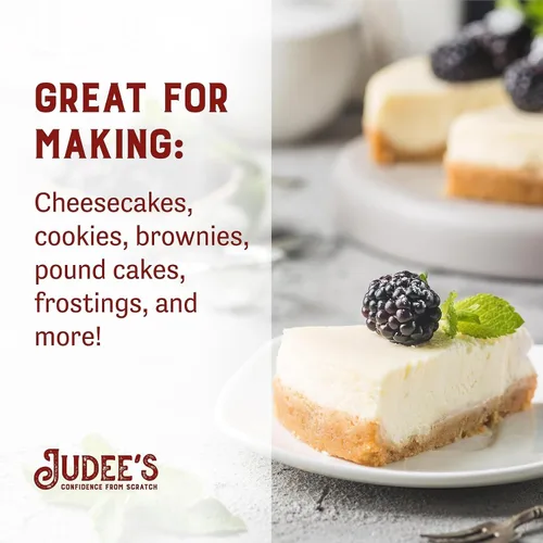 Miniatura 4 de Judee's Queso Crema en Polvo - 11.25 oz - Delicioso y 100% Sin Gluten y Apto para Keto - Ideal para Salsas, Untables y Horneado - Hecho de Queso