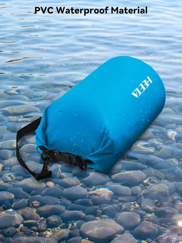 Miniatura 3 de HEETA - Bolsa seca impermeable para mujeres y hombres (versión actualizada) 5 L/10 L/20 L/30 L/40 L, bolsa de almacenamiento seca ligera con parte