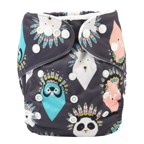 Miniatura 25 de Pañal de bolsillo para bebé, reutilizable, lavable, 8 libras a 36 libras (flecha)