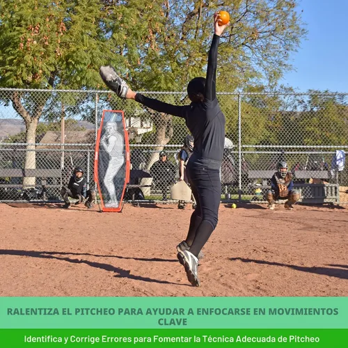 Miniatura 4 de GoSports Paquete de 6 bolas de softball de entrenamiento con peso de 3.82 pulgadas, entrenamiento de golpear y lanzar para todos los niveles