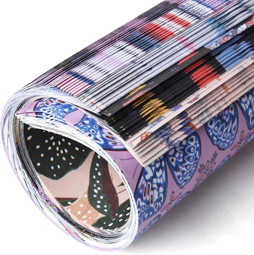 Miniatura 6 de Paquete de 12 juegos de papel de origami de doble cara de 6 pulgadas, cuadrado japonés Chiyo, fácil de plegar, manualidades, manualidades, trabajos