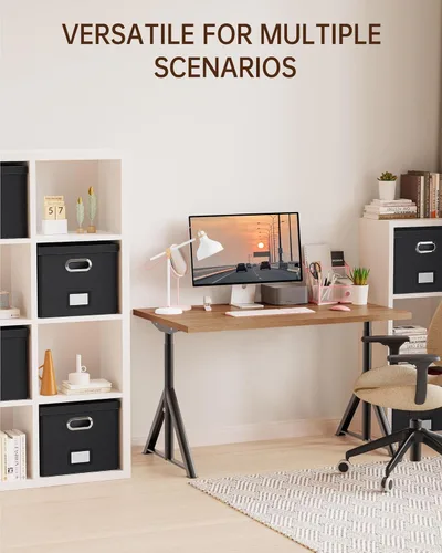 Miniatura 6 de Organizador de archivos en paquete de 2, caja archivadora portátil con tapa, compatible con carpetas tamaño carta/legal, organizador de documentos