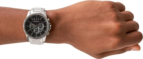 Miniatura 9 de Armani Exchange Reloj de vestir cronógrafo para hombre con correa de acero inoxidable o cuero