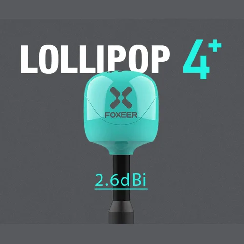 Miniatura 3 de 2 unids FPV Antena Foxeer Lollipop 4 Plus 2.6dBi 5.8GHz RHCP TX RX para FPV Racing Drone SMA