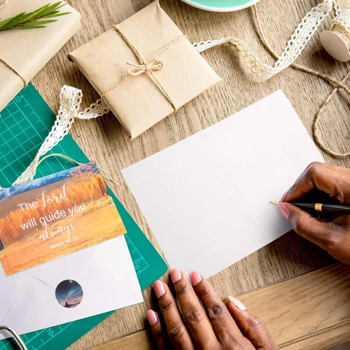 Miniatura 6 de Jetec Paquete de 60 tarjetas de felicitación cristianas religiosas de 4 x 6 pulgadas con aliento de las escrituras, tarjetas de cumpleaños