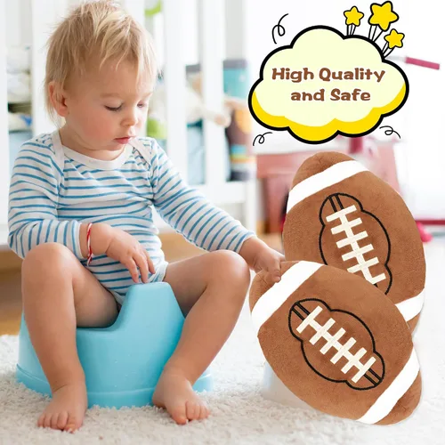 Miniatura 4 de 2 almohadas de felpa de fútbol de 12 pulgadas, almohadas de fútbol suaves para niños, suministros de fiesta de cumpleaños, regalos para decoración