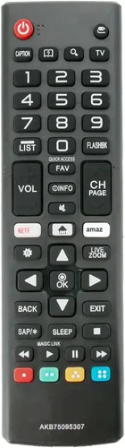 Miniatura 2 de AKB75095307 Reemplazo remoto para LG TV 43LJ550M 43LJ5500 43LJ5550 49LJ550M 49LJ5500 49LJ5550 55LJ550M 55LJ5500 55LJ5550 43LJ5 500-UA 43LJ550M-UB