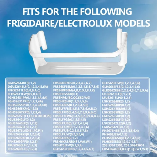 Miniatura 4 de UPGRADE 240323002 - Pieza de repuesto para estante de puerta de refrigerador, compatible con Frigidaire FGHS2631PF4A, FGHS2655PF5A, FGHS2655PF4