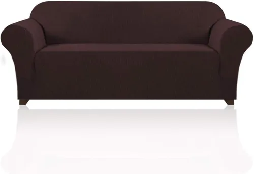 Miniatura 66 de PrinceDeco Funda elástica para sofá de 3 cojines, protector de muebles con parte inferior elástica antideslizante, apta para perros