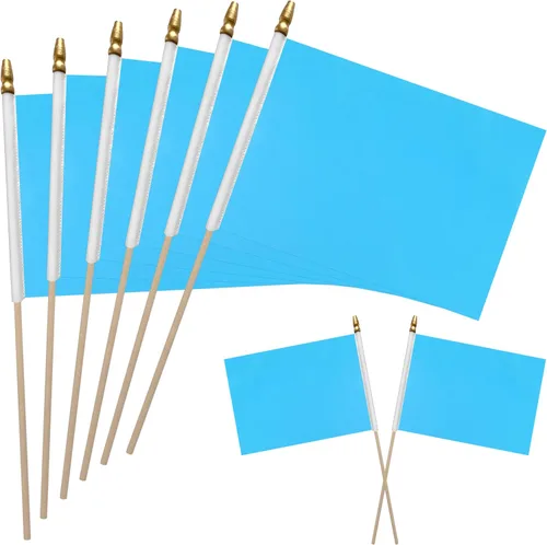 Miniatura 15 de WEITBF 12 Piezas Banderas Moradas Sólidas de 8×12 Pulgadas Pequeñas Banderas de Sublimación en Blanco para Bricolaje en Palo Mini Bandera Triangular
