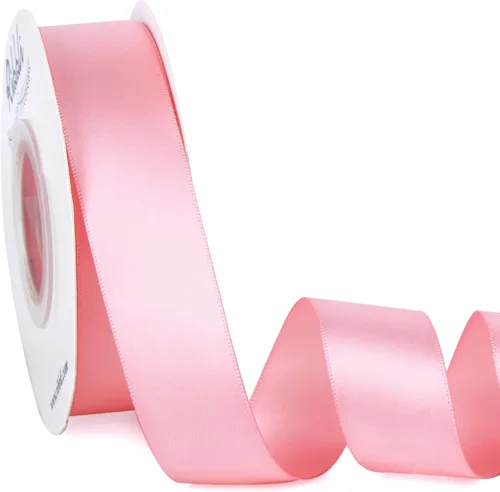 Miniatura 101 de Ribbli - Cinta de satén de doble cara dorada, 1 pulgada x 25 yardas, uso para ramo de lazos, envoltura de regalos, decoración de boda Dorado